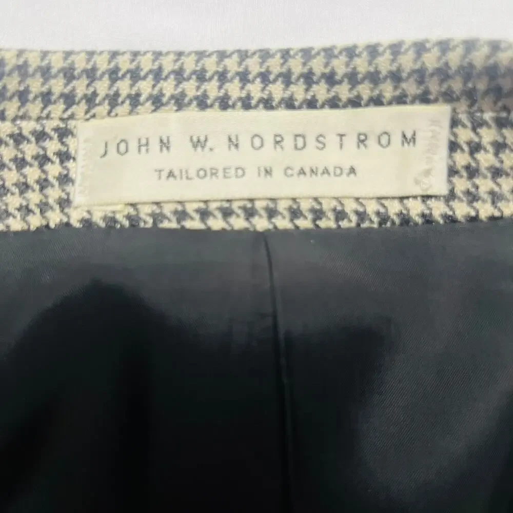 John W. Nordstrom Ethomas Men's 46R Silk Wool Blend 2 Button Blazer Sports Coat